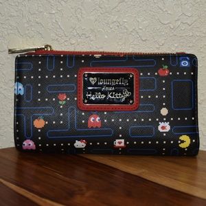 Hello Kitty LoungeFly Pac Man Maze Wallet